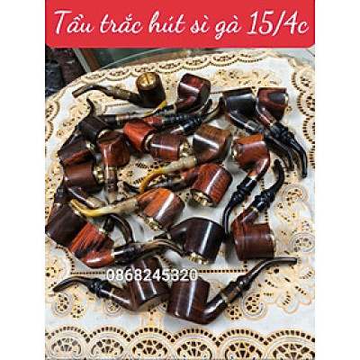 Tẩu hút thuốc đẳng cấp bằng gỗ trắc kt 15×4cm
