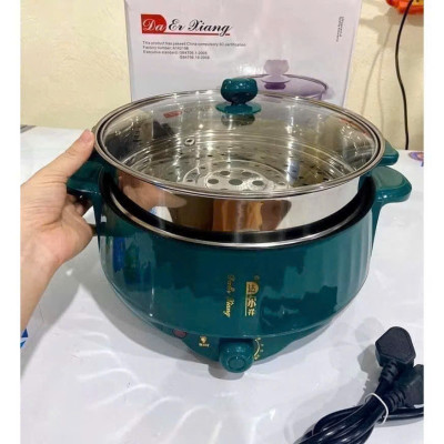 Nồi Lẩu Điện Cao Cấp 2 Tầng Loại Tốt – Nấu Lẩu, Hấp Thực Phẩm, Xào Rau Thịt Dễ Dàng, ĐÈN TRANG TRÍ, ĐỒNG HỒ TREO TƯỜNG
