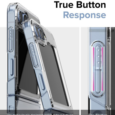 Ốp lưng trong suốt dành cho Samsung Galaxy Z Flip 7/ Z Flip 6 RINGKE Fusion_ Hàng chính hãng