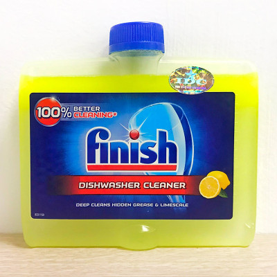 Dung dịch vệ sinh máy rửa bát Finish 250ml - Dành cho máy rửa chén - Nhập khẩu tại Đức