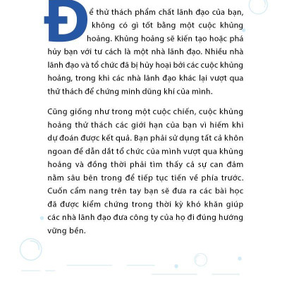 7 Bài Học Lãnh Đạo Trong Khủng Hoảng