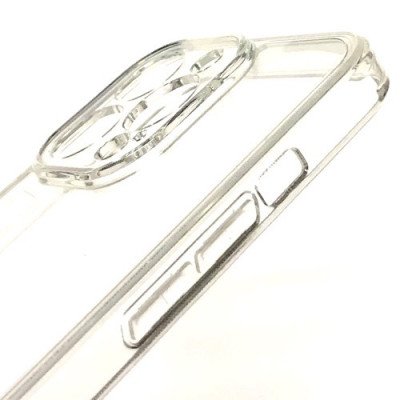 Ốp lưng cho iPhone 14 Pro Max hiệu Likgus Glass Polycarbonate Protect chống sốc trong suốt (Không ố màu) - Hàng nhập khẩu