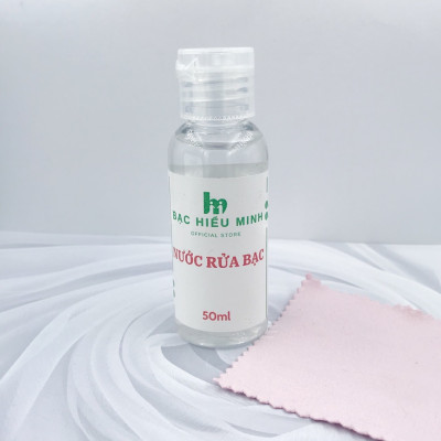 Nước  Nước Làm Sáng Bạc Tặng Kèm Khăn Lau Chuyên Dụng BẠC HIỂU MINH RB001