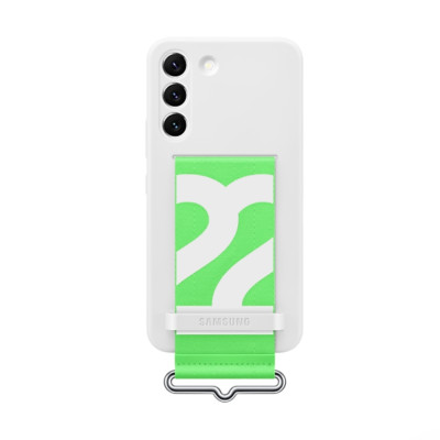 Ốp Lưng Silicone Kèm Dây Đeo Thời Trang ( Strap ) Samsung Galaxy S22 / S22+ / S22 Ultra - Hàng Chính Hãng