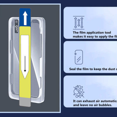 Kính Cường Lực Có Khung Dán Kính Mờ Chống Bám Vân Tay GOR cho iPhone 16 Pro / iPhone 16 Pro Max - Hàng Chính Hãng