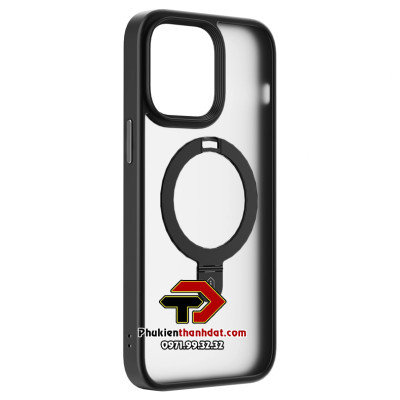 Ốp lưng dành cho iPhone 14 Pro Max hỗ trợ sạc không dây, có chân chống dựng điện thoại chính hãng WIWU Protective Case  -Hàng chính hãng