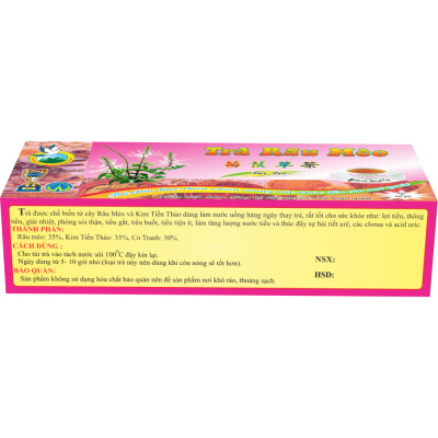 Trà Râu Mèo - Giúp Lợi Tiểu Trừ sỏi Thận  - Nguyên Thái Trang - Hộp  50 Túi Lọc X 2gr – Thảo Dược Thiên Nhiên - Tốt Cho Sức Khỏe