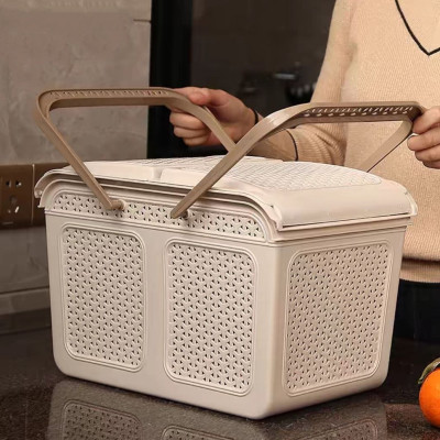 GIỎ ĐỰNG ĐỒ 2 QUAI XÁCH LÀN ĐỰNG ĐỒ CÓ NẮP ĐẬY THÔNG MINH ĐA NĂNG DÀNH CHO MẸ ĐI SINH MÀU SĂC PHONG CÁCH BẮC ÂU