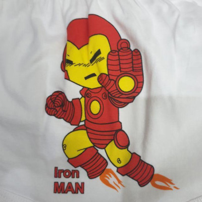 (8-19kg) ÁO CÀI VAI NGẮN TAY COTTON TRẮNG IN - BIBO KIM THU