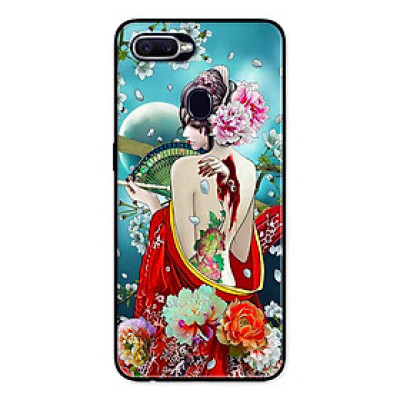 Ốp Lưng in cho Realme 2 Pro Mẫu Cô Gái Tóc Thắt Hoa - Hàng Chính Hãng