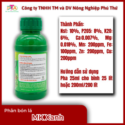 Phân Bón Lá Cao Cấp Đầu Trâu MK Xanh 500ml