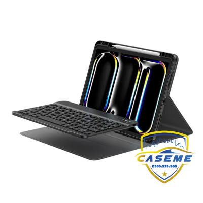 Bao da bàn phím iPad Gen 11 A16 2025 Wi Wu MK-006 – 3 trong 1 kèm bút cảm ứng - Hàng chính hãng