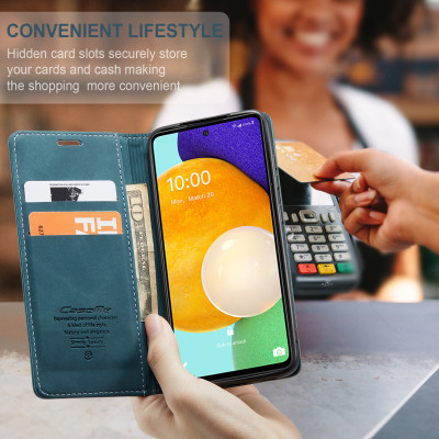 Bao da dạng ví dành cho Samsung Galaxy A55 Hãng Caseme Có ngăn cài thẻ, ví đựng tiền tiện lợi - Hàng chính hãng