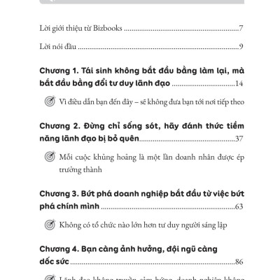 Sách - Tái Sinh Doanh Nghiệp - Cách Người Chủ Vực Dậy Từ Khủng Hoảng Và Xây Lại Hệ Thống Bền Hơn