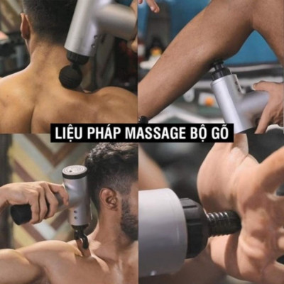 Máy Massage 4 Đầu 6 Chế Độ Fascial, Súng Massage Giảm Căng Cơ, Trị Nhức Mỏi Vai Gáy Hiệu Quả - HÀNG CHÍNH HÃNG MINIIN