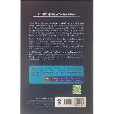 24 Bài Học Sống Còn Để Đầu Tư Thành Công Trên Thị Trường Chứng Khoán (Tặng Kèm Bookmark Tiki)