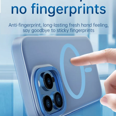 Ốp lưng chống sốc cho iPhone 14 (6.1 inch) hỗ trợ sạc Maqsafe hiệu WIWU PC Ultra-thin Frosted Magnetic Case (mặt lưng nhám mờ, gờ bảo vệ Camera 0.5mm) - hàng nhập khẩu