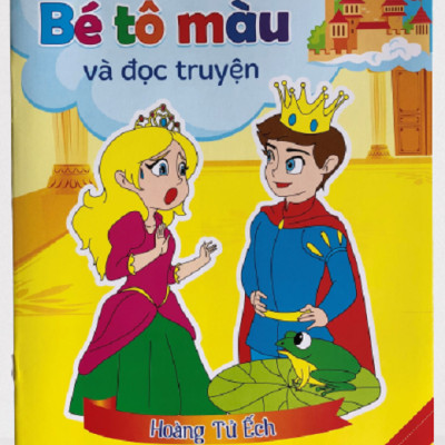 Bộ 8 cuốn Bé Tô Màu Và Đọc Truyện - Sắc Màu Cổ Tích - Truyện Cổ Tích Thế Giới Song ngữ Việt Anh - Cô Bé Quàng Khăn Đỏ Cô Bé Lọ Lem Hoàng Tử Ếch Cô Bé Bán Diêm Chú Lính Chì Dũng Cảm Nàng Bạch Tuyết Và Bảy Chú Lùn Ba Chú Lơn Con Vịt Con Xấu Xí