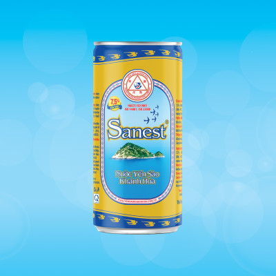 [Hộp 10 lon] Nước Yến sào Khánh Hòa Sanest lon 190ml - S001H10