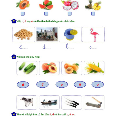 Phiếu Bài Tập Cuối Tuần Tiếng Việt 1