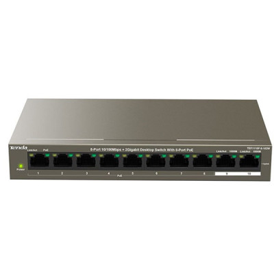 Bộ Chia Mạng Switch PoE Tenda TEF1110P 102W  - Hàng Chính Hãng 