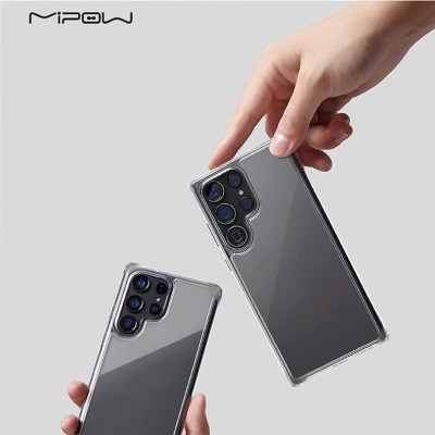 Ốp lưng trong suốt Mipow Tempered Transparent Samsung Galaxy S25 Ultra, Nguyên Liệu Bayer Germany chống ố vàng, chống sốc_ Hàng Chính Hãng