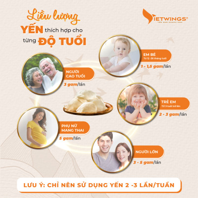 Yến sào đảo Vietwings tinh chế cao cấp 50g