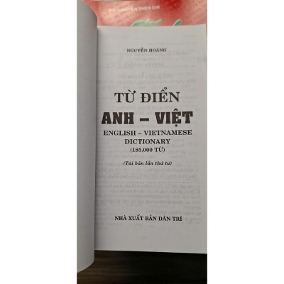 Sách - Từ Điển Anh - Việt 185000 Từ - Hồng Ân