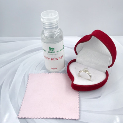 Nước  Nước Làm Sáng Bạc Tặng Kèm Khăn Lau Chuyên Dụng BẠC HIỂU MINH RB001