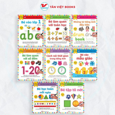 Sách - Bộ Sách Tự Xóa Thông Minh - Chọn Lẻ 8 Chủ Đề - Tân Việt Books