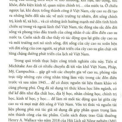 Cây Cao Su Ở Việt Nam Dưới Góc Nhìn Lịch Sử - Sinh Thái (1897-1975)