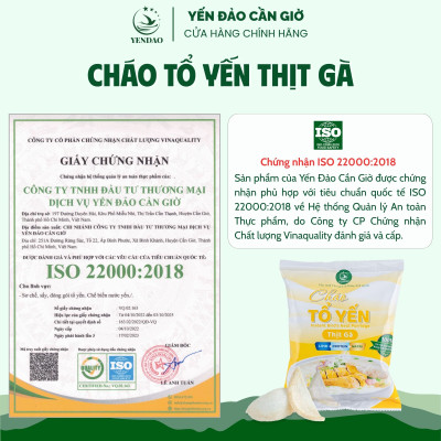 Yến Đảo - Thùng 30 Gói Cháo Yến Thịt Gà Ăn Liền Tiện Lợi Dinh Dưỡng Cho Gia Đình