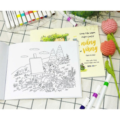 Sách Tô Màu - Cho Tôi Ươm Một Chút Nắng Vàng - AZ Việt Nam