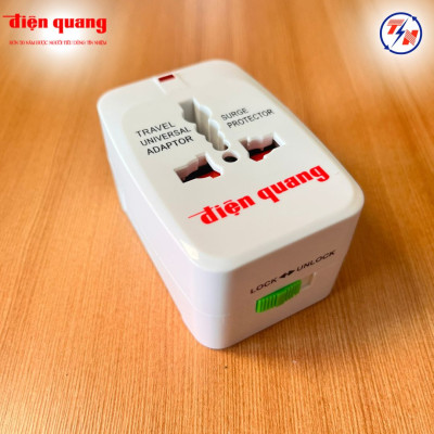Ổ cắm đa năng Điện Quang ( dành cho du lịch ) ĐQ ESK TV01 ( Màu trắng )