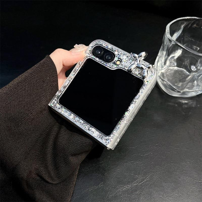 Ốp Lưng Cho Samsung Galaxy Z FLIp 7 / Z Flip 6 / Z Flip 5 Kim Tuyến Có Gương Soi - BUM STORE GALAXY CASE