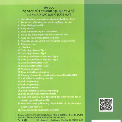 Chữa Răng Nội Nha - Tập 2 (Tái bản lần thứ hai năm 2024) - Viện Đào Tạo Răng Hàm Mặt - Trường Đại Học Y Hà Nội (PGS.TS. Trịnh Thị Thái Hà chủ biên)