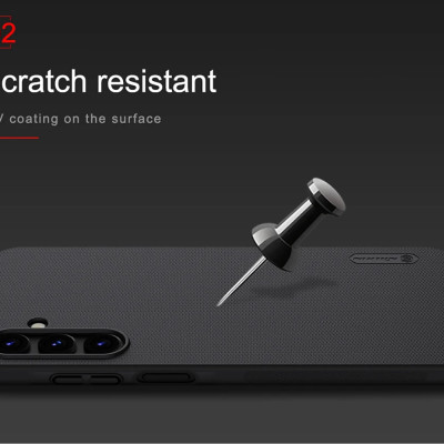 Ốp lưng sần chống sốc cho Samsung Galaxy A56 , A36 , A55 5G mặt lưng nhám hiệu Nillkin Super Frosted Shield Pro cho mặt lưng nhám chống trơn trượt tay, khả năng chống sốc cực tốt, chất liệu cao cấp - Hàng chính hãng