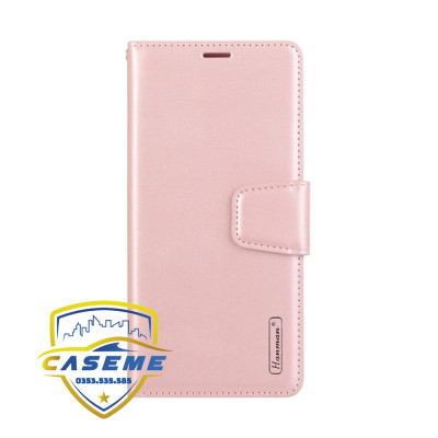Bao da dạng ví dành cho Samsung Galaxy A55 5G, A35 5G, A25 5G, A15, A05s hàng chính hãng Hanman có quai cài (Tặng 2 túi PVC đựng thẻ ATM) 