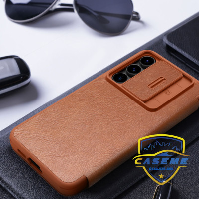 Bao Da Nillkin Qin Pro Dành Cho Galaxy S24 FE Thiết Kế Sang Trọng, Bảo Vệ Toàn Diện - Hàng Chính Hãng