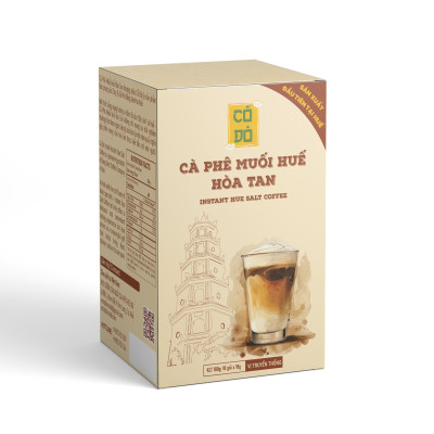 Hộp 10 gói cà phê muối Huế hoà tan Cố Đô