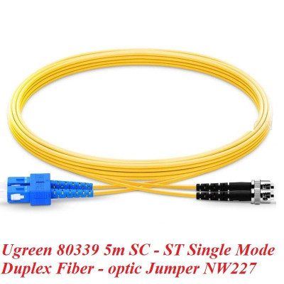 Ugreen UG80339NW227TK 5M SC-ST Màu vàng Cáp nhảy quang Single mode Duplex Fiber - HÀNG CHÍNH HÃNG