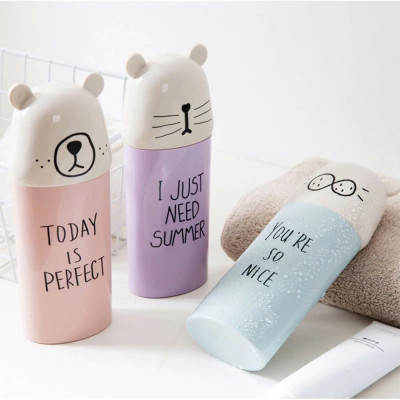 Hộp Đựng Bàn Chải, Kem Đánh Răng, Lược, Khăn Mặt Hộp Đựng Đồ Mang Đi Du Lịch Tiện Lợi Nhiều Màu Sắc MÀU XANH