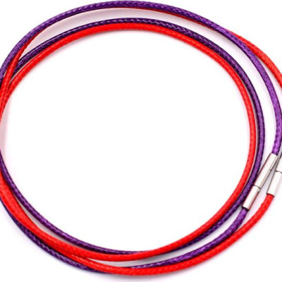 Combo 2 sợi dây đeo cổ cao su - tím + đỏ DCSOI1
