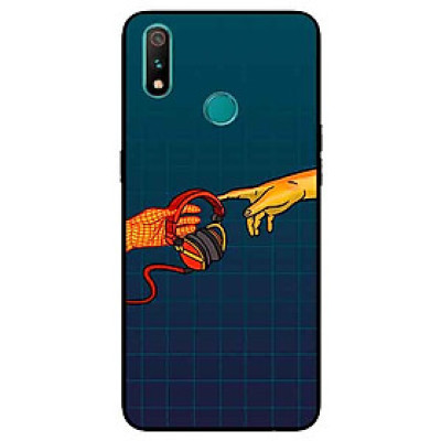 Ốp Lưng in cho Realme 3 Pro Mẫu Bàn Tay Chạm Nhạc - Hàng Chính Hãng