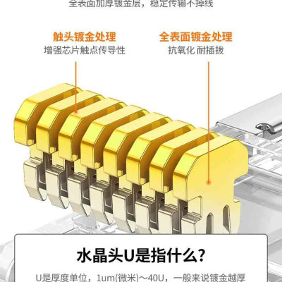 Ugreen UG30900NW178TK 50Pcs Đầu bấm mạng Cat6 Utp 50 cái / hộp - HÀNG CHÍNH HÃNG