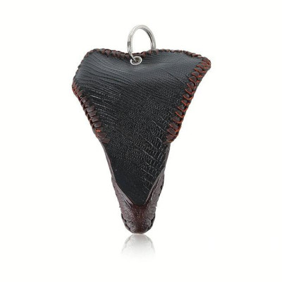 HT8286 - Móc khóa đầu cá sấu Huy Hoàng cỡ lớn màu nâu đất