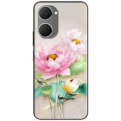 Ốp lưng cho Vivo Y03 - Y03T - Y18 - Y18S - Y18T - Y27 5G - Y28 4G - Y36 - Sen Hồng Trắng Đẹp - Hàng Chính Hãng