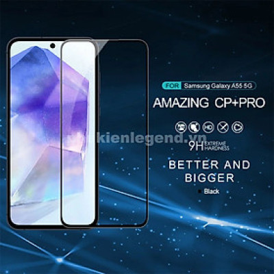 Miếng dán kính cường lực Samsung Galaxy A26 , A36 , A56 , A55 , A35 hiệu Nillkin Amazing CP+ Pro full màn hình 3D mỏng 0.3mm, Kính ACC Japan, Chống Lóa, Hạn Chế Vân Tay - Hàng chính hãng