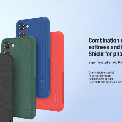 Ốp Lưng Dành Cho Samsung Galaxy S23 Ultra, S23 Plus, S23 Hiệu Nillkin Nhựa Sần Viền Dẻo Chống Sốc-Hàng Chính Hãng