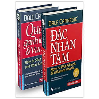 Sách - Đắc Nhân Tâm + Quẳng Gánh Lo Đi & Vui Sống - Bìa Cứng - Combo 2 Cuốn - First News